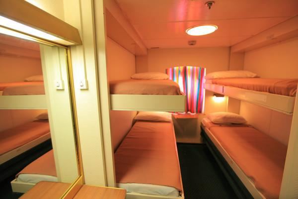 4 bunk economy cabin with a view